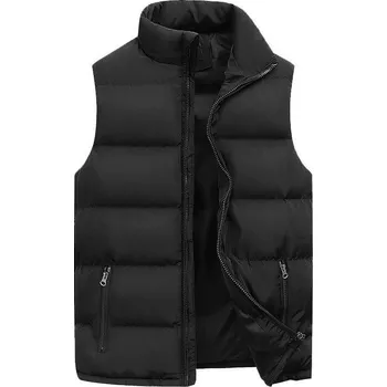 Pánský kabát Pánská zimní vesta Barva: Černá, Velikost: 2XL