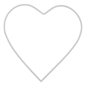 Lapač snů Srdce na lapač snů bílé - 30 cm