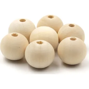 Dětské navlékací korálky Dřevěný korálek - 30mm