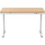 ERGO elektricky výškově nastavitelný stůl Workstation Oak 120x60 dub / bílá