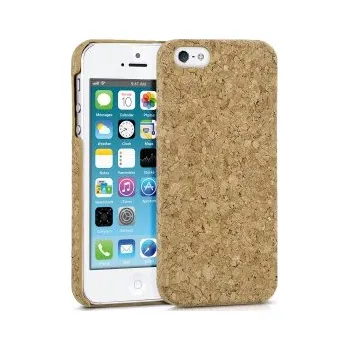 Telefonní příslušenství Pevné korkové pouzdro pro Apple iPhone SE (1.Gen 2016) / 5 / 5S - světle hnědá