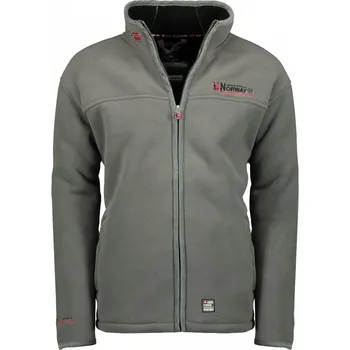 Pánská mikina GEOGRAPHICAL NORWAY mikina pánská UBOLT s kožíškem XL tmavě šedá
