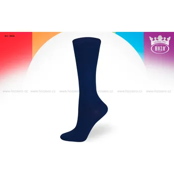 Dětské podkolenky HOZA s elastanem-jednobarevné - H036 Barva: tmavá modrá, Velikost: 23-26