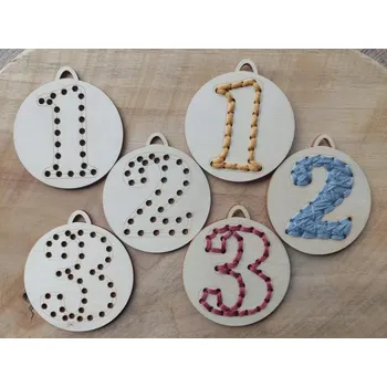 Dřevěné medaile na vyšití - 7 cm