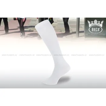 Dámské ponožky Dámské podkolenky HOZA hladké s elastanem - od 89kč - H008 Barva: Bílá, Velikost: 35-38