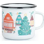 Smaltovaný hrnek TORO 370ml vesnička