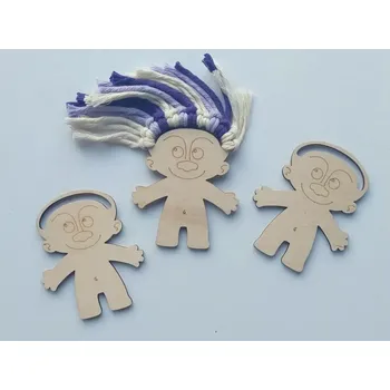 Dřevěný trolík na dotvoření 8 x 7 cm