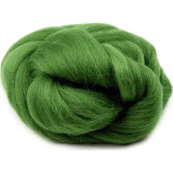 Ovčí rouno Ovčí rouno česané 20 g - jarní zelená