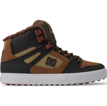 Pánská zimní obuv Boty DC Pure High-Top WC WNT - Brown/Brown/Green - 41 (26,5cm)