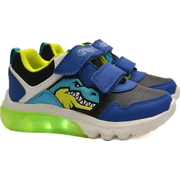 Chlapecké polobotky Blikací boty GEOX CIBERDRON BOY J46LBA 05411 C4255 Velikost: 35