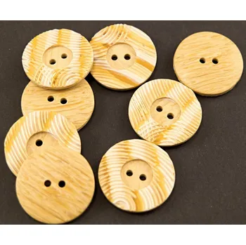 Knoflík Dírkový knoflík - zelená-šedá melír - průměr 2,2 cm