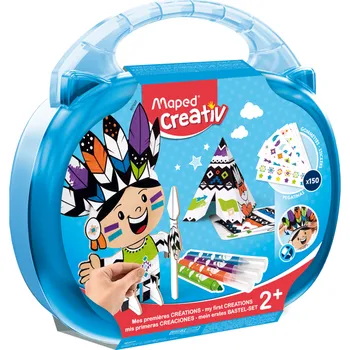 Výtvarná sada Kreativní sada MAPED Early Age v kufříku, indiánský tábor