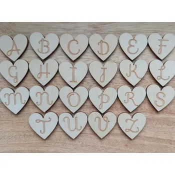 Dřevěná písmena, typ 2 - 2,5 cm (Písmena vyrobená z překližky)