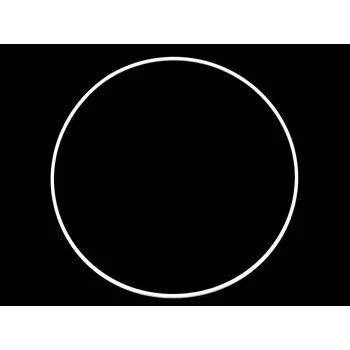 Lapač snů Kruh na lapač snů kovový bílý – 8cm