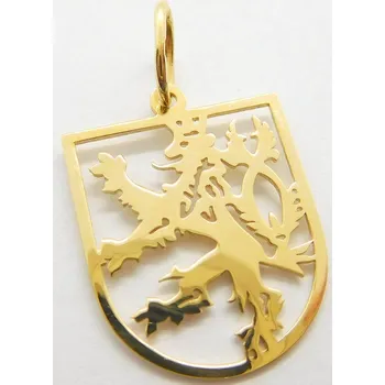 Přívěsek Klenoty Budín Zlatý vlastenecký přívěsek ze žlutého zlata ČESKÝ LEV SYMBOL 585/0,97gr 84081 (Klenoty Budín Zlatý vlastenecký přívěsek ze žlutého zlata ČESKÝ LEV SYMBOL 585/0,97gr 84081)