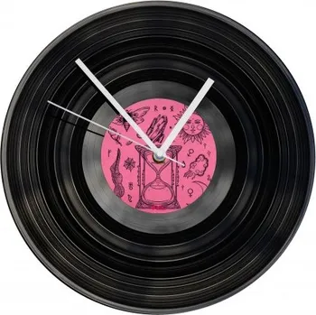 Hodiny Hodiny z vinylových desek - Jak nahoře tak dole