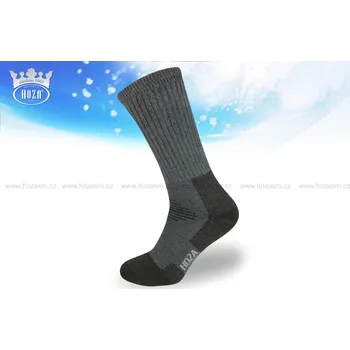 Pánské ponožky HOZA Thermo froté vysoce hřejivé ponožky od 129kč - H3408 Barva: antracit, Velikost: 26-27