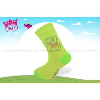 Hoza Kojenecké ponožky - pejsek - H201 Barva: Zelená, Velikost: 12-24 měsíců