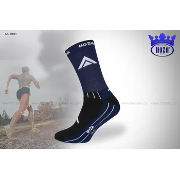 Pánské ponožky Pánské TERMO HOZA ponožky s froté od 119kč - H3401 Barva: tmavá modrá černá, Velikost: 43-46