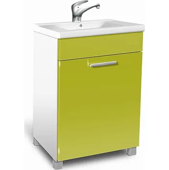 Koupelnový nábytek Nabytekmorava Koupelnová skříňka s umyvadlem K27 lemon