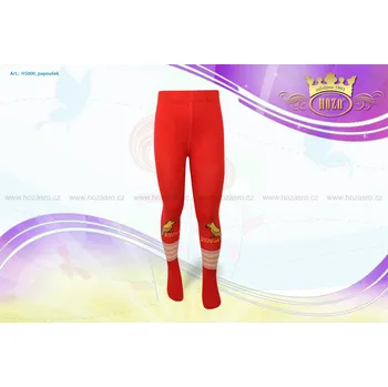 Hoza Dětské punčochové kalhoty - papoušek - H5000-n6 Barva: červená, Velikost: 58-62 cm / 0-3 měsíce
