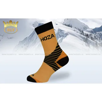 Dámské ponožky Funkční Thermo HOZA - vysoce hřejivé ponožky - H3414 Barva: oranžová, Velikost: 24-25