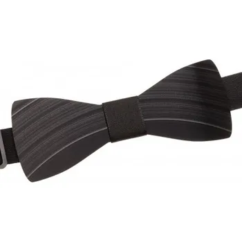 Motýlek Pánský vinylový motýlek - Černý | Motýlek bez vázání | motýlek z gramofonové desky