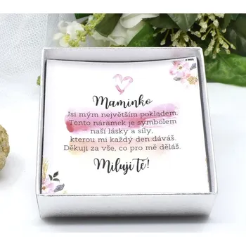 Náramek Pro maminku 1 - Krabička s věnováním (Krabička s věnováním (prodáváme pouze k zakoupenému šperku))