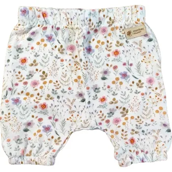 Oblečení pro bojové sporty Mušelínové kraťásky Monkey Mum® - Rozkvetlá louka 98/104