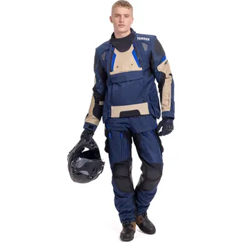 Moto bunda Pánská textilní motocyklová bunda Yamaha ADVENTURE TIRASSAS modrá Velikost: S