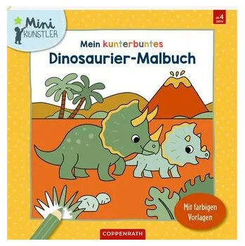 První čtění Mein kunterbuntes Dinosaurier-Malbuch - Engelen, Anita