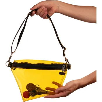 Ledvinka Průhledná ledvinka LOVE - žlutá | česká výroba