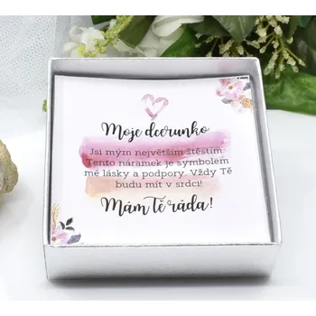 Náramek Pro dceru 2 - Krabička s věnováním (Krabička s věnováním (prodáváme pouze k zakoupenému šperku))