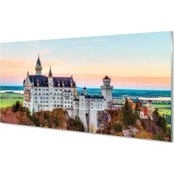 Obraz Obraz na skle Německo Castle podzim Munich 100x50 cm 2 Přívěsky