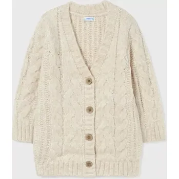 Dívčí svetr Dívčí svetr s copánky Mayoral 4310-95 béžový