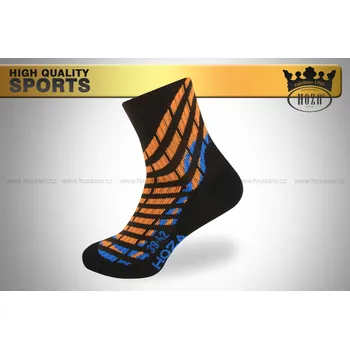 Dámské ponožky Hoza Kotníčkové funkční sportovní ponožky HOZA-od 69kč - H3019 Barva: hnědá oranžová, Velikost: 39-42