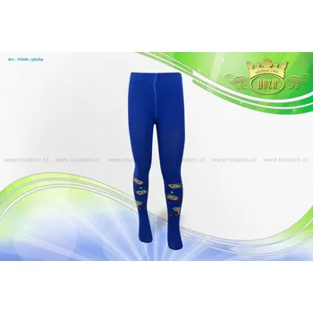 Kojenecké oblečení Hoza Dětské punčochové kalhoty - rybičky - H5000-n5 Barva: tmavá modrá, Velikost: 68-74 cm / 3-6 měsíců