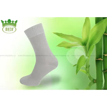 Pánské ponožky Hoza dámské antibakteriální bambusové ponožky světlá šedá 39-42
