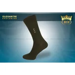 Hoza Pánské společenské ponožky z luxusní bavlny - H050 Barva: hnědá, Velikost: 39-42