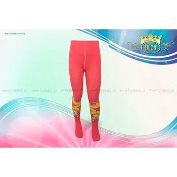 Hoza Dětské punčochové kalhoty - veverka - H5000-n8 Barva: růžová, Velikost: 104-110 cm / 3-4 roky
