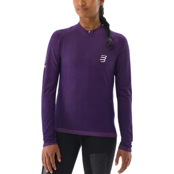 Dámská mikina Mikina Compressport Trail HZ LS Tshirt W atsw4893071l Velikost M