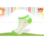 Hoza Dětské kotníkové ponožky se srdíčky - H1000 Barva: Zelená, Velikost: 27-30