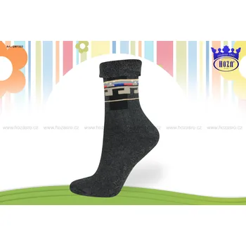 Hoza Dětské froté ponožky - ABS - GW1503 Barva: antracit, Velikost: 23-26