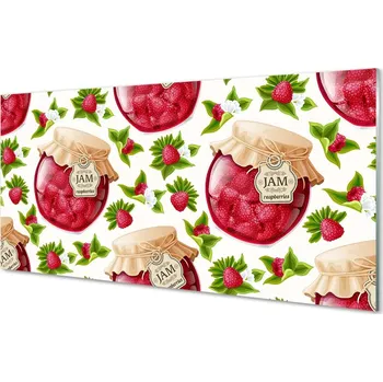 Obraz Obraz na skle malinový džem 140x70 cm 4 Přívěsky