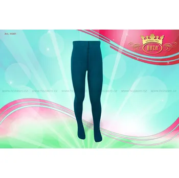 Dětské punčochové kalhoty HOZA - jednobarevné - H5001 Barva: tyrkysová, Velikost: 80-86 cm / 6-12 měsíců