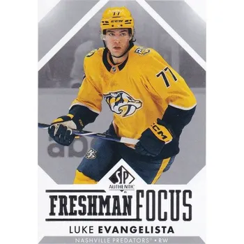 Sběratelská karetní hra insert RC karta LUKE EVANGELISTA 23-24 SP Authentic Freshman Focus číslo FF-10