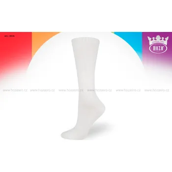 Dětské podkolenky HOZA s elastanem-jednobarevné - H036 Barva: Bílá, Velikost: 27-30