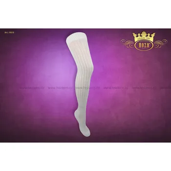 Dámské ponožky Dámské nadkolenky HOZA hřejivé - akryl - H010 Barva: Bílá, Velikost: 24-25