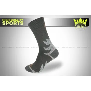 Dámské ponožky Funkční sportovní ponožky HOZA - H3601 Barva: šedá béžová, Velikost: 35-38