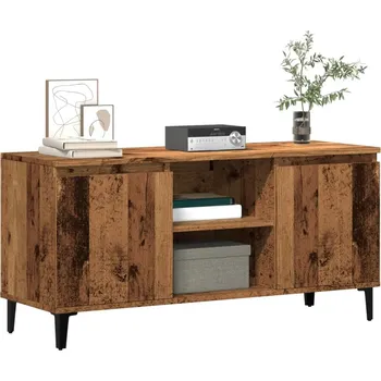 Nábytek vidaXL TV stolek s kovovými nohami 103,5 x 35 x 50 cm [805971] Barva: Staré dřevo